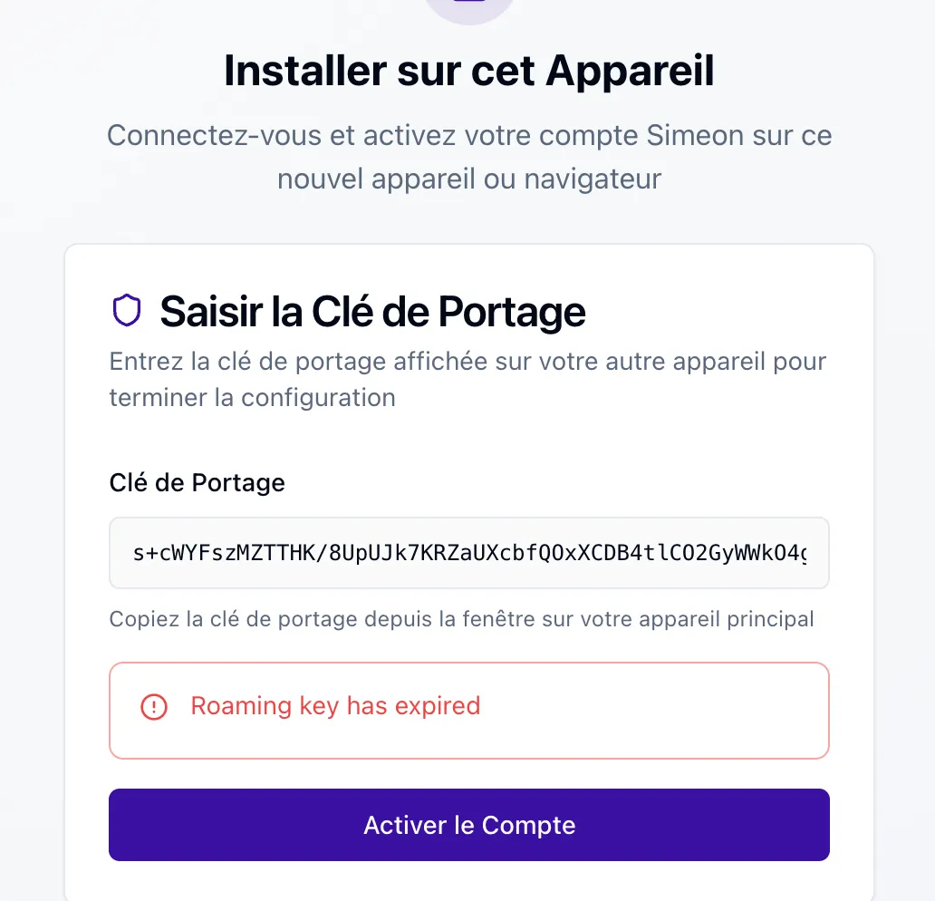 Lien expiré