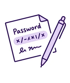 Line illustration of a handwritten note with details that should not be left out.